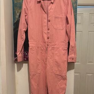 JCREW Women's Pink corduroy Jumpsuit
